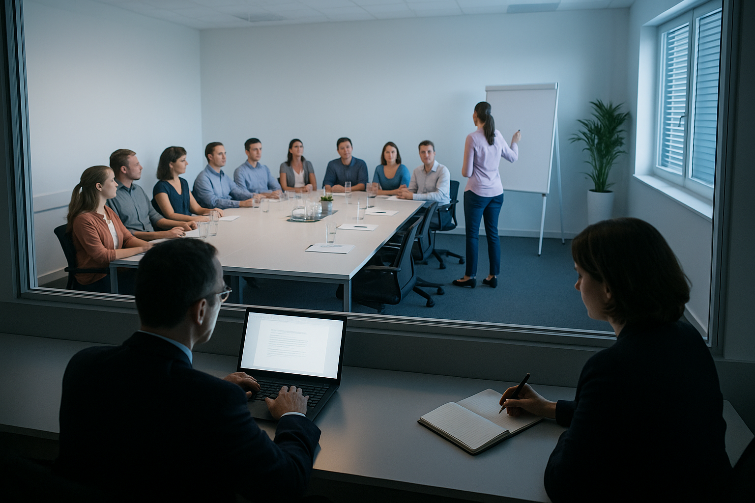 one-way mirror for interrogation room